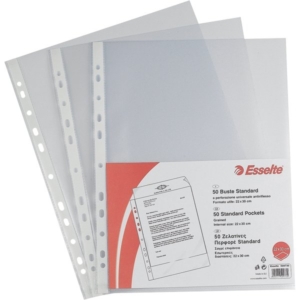 Buste a foratura universale Esselte A4 - Copy Safe Standard - 21x29,7 cm - goffrata (conf.50)-0