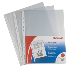 Buste a foratura universale Copy Safe Esselte - Deluxe A4 - goffrata (conf.50)-0