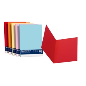 Cartelline cartoncino - Luce&Acqua Favini - Senza lembi - 25x34 cm - Celeste (conf.50)-0
