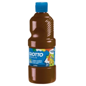 Tempera acrilica GIOTTO - Marrone - 500 ml - 533728-0