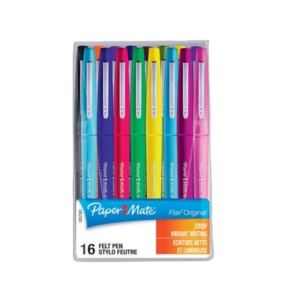 Penne con punta sintetica Flair Nylon Paper Mate - Assortito - 1 mm - S0977450 (conf.16)-0