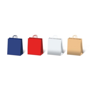 Borse in carta con manico ritorto Rex Sadoch - Bianco - 46x16x49 cm - SDS46BIA (conf.25)-0