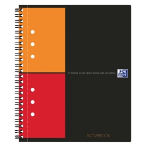 Quaderno con spirale ACTIVEBOOK INTERNATIONAL Oxford - A5+ - 80 fogli - 5 mm c/marg.-0