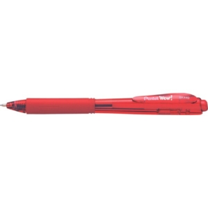 Penne a sfera a scatto Pentel WOW! - 1 mm - Rosso (conf.12)-0