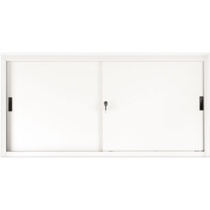 Armadio archivio in metallo Bianco a porte scorrevoli - 612S Tecnical 2 - 1 ripiano - 120x45x85 cm-0