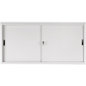 Armadio archivio in metallo Grigio a porte scorrevoli - 612S Tecnical 2 - 1 ripiano - 120x45x85 cm-0