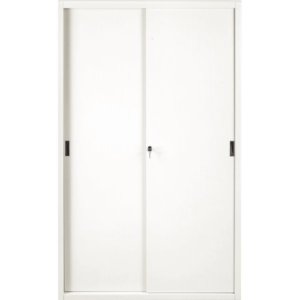 Armadio archivio in metallo Bianco a porte scorrevoli - 612 Tecnical 2 - 4 ripiani - 120x45x200 cm-0