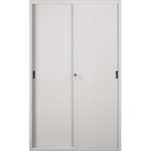 Armadio archivio in metallo Grigio a porte scorrevoli - 612 Tecnical 2 - 4 ripiani - 120x45x200 cm-0