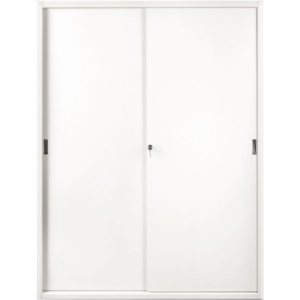 Armadio archivio in metallo Bianco a porte scorrevoli - 615 Tecnical 2 - 4 ripiani - 150x45x200 cm-0