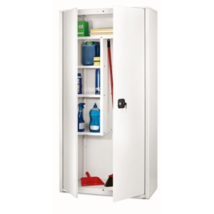 Armadio portascope in metallo Bianco - BA-90-TRA Tecnical 2 - 4 ripiani - 90x41x181,5 cm-0