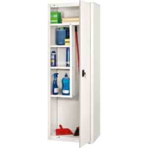 Armadio portascope in metallo Bianco - BA-60-TRA Tecnical 2 - 4 ripiani - 60x41x181,5 cm-0