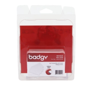 Tessere in PVC basso spessore per stampante Badgy - 0,50 mm - CBGC0020W (conf.100)-0