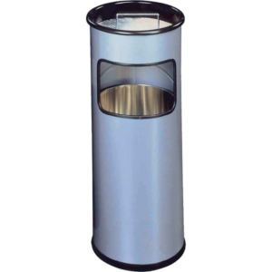 Posacenere in metallo con sabbia Durable - Argento - 62x26 cm-0