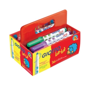 Schoolpack 36 pennarelli GIOTTO Be-bè - 5 mm - da 2 anni (conf.36)-0