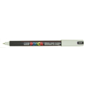 Pennarello Uniposca a tempera - Uniposca Bianco Uni-Ball - punta tonda - 0,7 mm-0