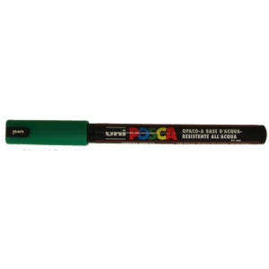Pennarello Uniposca a tempera - Uniposca Verde Uni-Ball - punta tonda - 0,7 mm-0