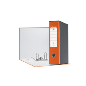 registratore a leva arancio dorso 8 cm