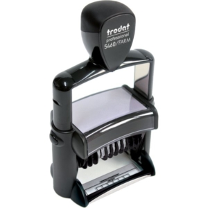 Timbro Datario autoinchiostrante Professional Per Farmacia Trodat in acciaio inox Nero - 56x33 mm-0