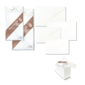 Biglietti E Buste Bianche Ellebi Sadoch - Dalmazia - 7,5x11 cm - Bianco (conf.10)-0