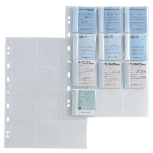 Buste Porta Matrici Assegni Sei Rota - 12 Spazi (6,5x7,2 cm) (Conf.10)-0