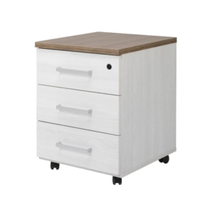 Cassettiera Ufficio con ruote - Firenze Unisit - Olmo - 44x52x63 cm-0