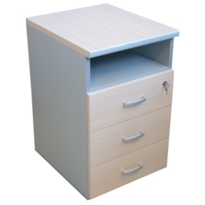 Cassettiera 3 Cassetti Alessandria Unisit color Acero - 44x55x72 cm-0