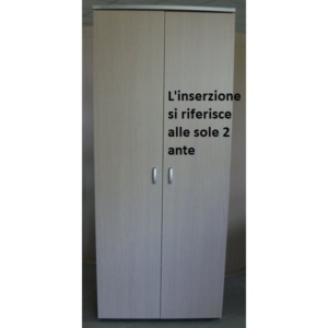 conf.2 ante basse per mobile Alessandria Unisit color Acero - 45x1,8x209-0