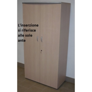 conf.2 ante basse per mobile Alessandria Unisit color Acero - 45x1,8x85 cm-0