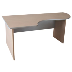 Scrivania Informatica Sinistra - Alessandria Unisit color Acero - 160x100x72 cm-0