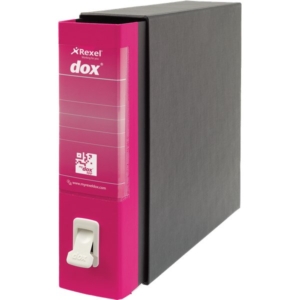 Registratore a leva Dox 2 - Protocollo - Dorso 8 cm - 23x34 cm - Fucsia - D26200-0