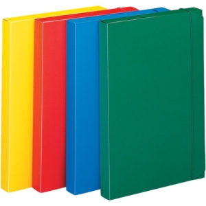 Cartella progetto in ppl Leonardi - Dorso 3 cm - Giallo -0