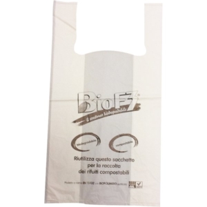 Shopper biodegradabile - 30+20x60 cm - HD PE (Cartene) - 9 gr - 21382 (conf.500)-0