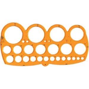 Maschera per cerchi grandi Arda Arancio - 27,8x14 cm - 1/55 mm - 7126-0