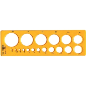 Maschera per cerchi piccoli Arda Arancio - 19,3x5,8 cm - 1/30 mm - 7128-0