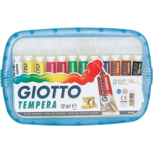 Tubetti tempera GIOTTO - 12 ml - 304000 (conf.12+1 pennello)-0