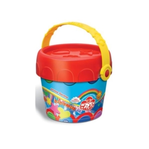 Secchiello pasta per giocare DidòMio storie - 12 salsicciotti + 6 formine + ruzzola + mattarello + coltellino + forbicina - 397800-0