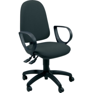 Sedia da ufficio girevole con braccioli Nero - Unisit Jupiter JUYG Eco smart rivestimento Polipropilene - JUYG/BRJ/EN-0