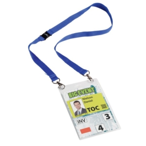 Portanome Maxi A6 Durable - Blu - 10,5 x 14,8 cm - 8525-07 (conf.10)-0