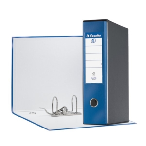 Registratore Esselte Eurofile - registratore commerciale - 23x30 cm - Dorso 8 cm - Blu metallizzato - 390753960-0