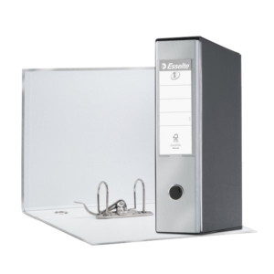 Registratore Esselte Eurofile - registratore commerciale - 23x30 cm - Dorso 8 cm - Grigio Metallizzato - 390753970-0
