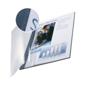 Copertine flessibili con fronte Trasparente Esselte in PPL - 71-105 fogli - Blu marina - 74140035 (conf.10)-0