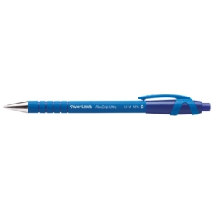 Penne a sfera a scatto FlexGrip Ultra Paper Mate - Blu - 1 mm (conf.12)-0