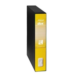 registratore a leva giallo con custodia rexel