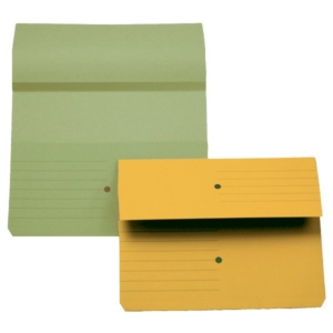 Cartelline canguro - 4company - woodstock - 225 g/m² - 32,5x25,5 cm - Verde (conf.10)-0