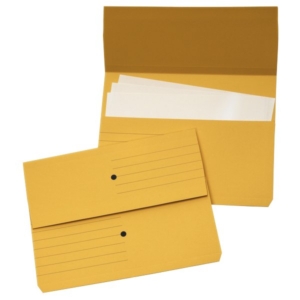 Cartelline canguro - 4company - woodstock - 225 g/m² - 32,5x25,5 cm - Giallo (conf.10)-0