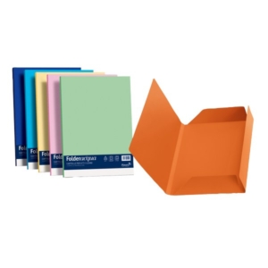 Cartelline in cartoncino 3 lembi Luce&Acqua Favini - 24,5x34,5 cm - Assortito (conf.25)-0