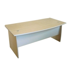 Scrivania Ufficio fianco pannello Alessandria Unisit color Acero - 140x80x72 cm-0