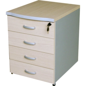Cassettiera 4 Cassetti Alessandria Unisit color Acero - 52x44x63 cm-0