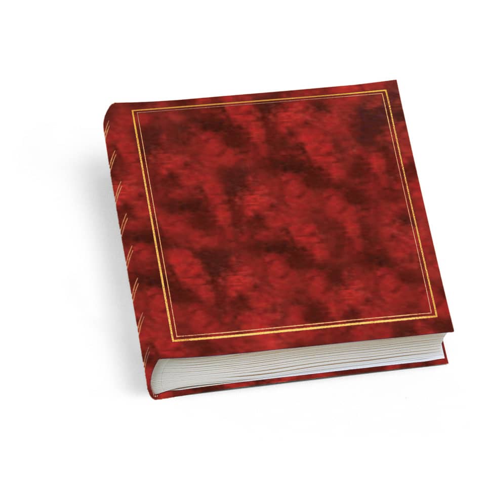 Album portafoto in similpelle Lebez - copertina rossa con velina - 40 fogli - 26x30 cm-0 - Loveoffice