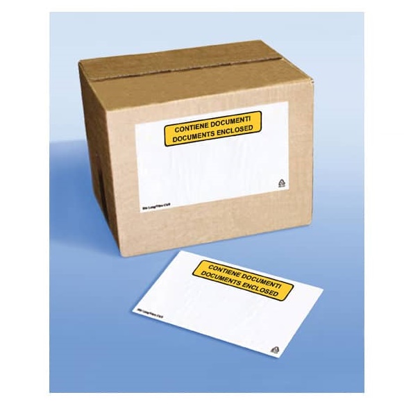 Buste autoadesive portadocumenti Trasparenti WePack - 24x18 cm Trasparente (conf.1000)-0 - Loveoffice